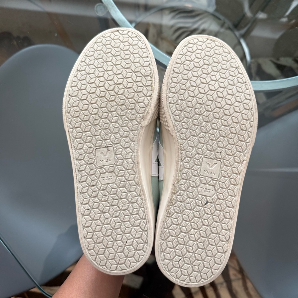 Veja Casual Velcro Sneakers in Sage Green - Picture 6 of 9